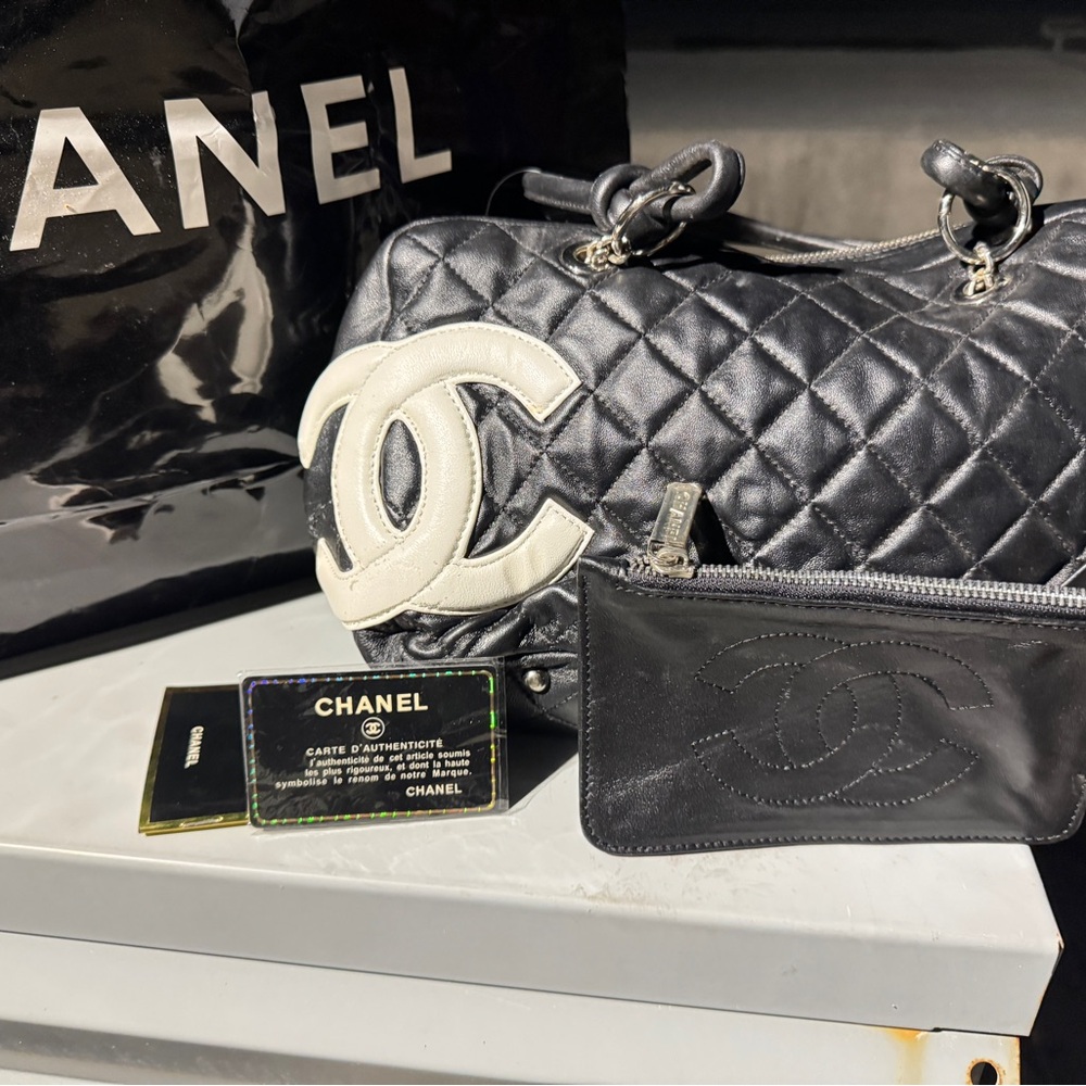 Chanel Black Quilted Handbag